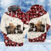 Christmas Cat Snow 3D Hoodie