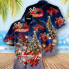 Christmas Holiday Santa Claus Riding Airplane Hawaiian Shirt
