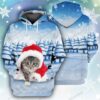 Christmas Just Love Cats 3D Hoodie