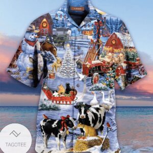 Christmas Love Farm Hawaiian Shirt- Tagotee