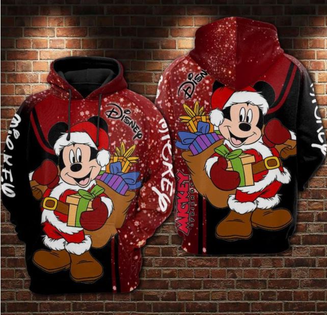Christmas Mickey Mouse Disney 3D Hoodie Christmas Mickey Mouse Disney 3D Hoodie