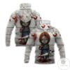 Chucky Horror Movie Halloween Mask Hoodie