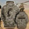 Cincinnati Bearcats 3D Camo Veteran Hoodie