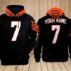 Cincinnati Bengals Custom Name Hoodie