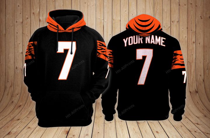 Cincinnati Bengals Custom Name Hoodie Cincinnati Bengals Custom Name Hoodie