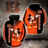 Cincinnati Bengals Mickey Mouse 3D Hoodie