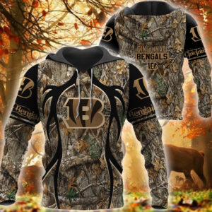 Cincinnati Bengals Nfl Camo 3D Shirt