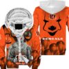Cincinnati Bengals Pennywise The Dancing Clown It Halloween 3D All Over Print Hoodie