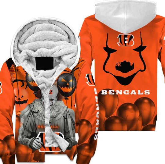 Cincinnati Bengals Pennywise The Dancing Clown It Halloween 3D All Over Print Hoodie Cincinnati Bengals Pennywise The Dancing Clown It Halloween 3D All Over Print Hoodie