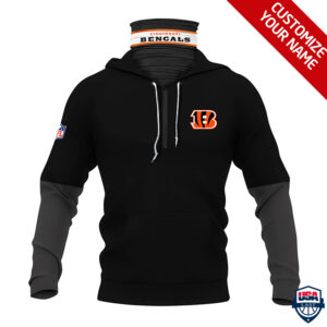 Cincinnati Bengals  Ver 01 Personalized 3D Mask Hoodie