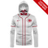 Cincinnati Reds Logo Custom Name And Number 3D Hoodie Mask