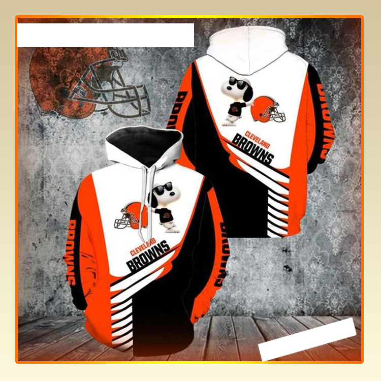 Cleveland Browns Snoopy 3D Hoodie Cleveland Browns Snoopy 3D Hoodie