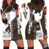 Cleveland Browns Snoopy Lover All Over Print 3D Hoodie Dress