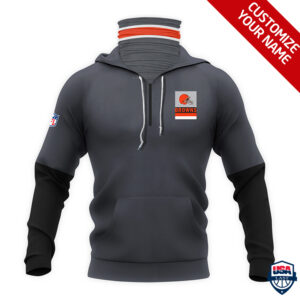 Cleveland Browns Ver 01 Personalized 3D Mask Hoodie