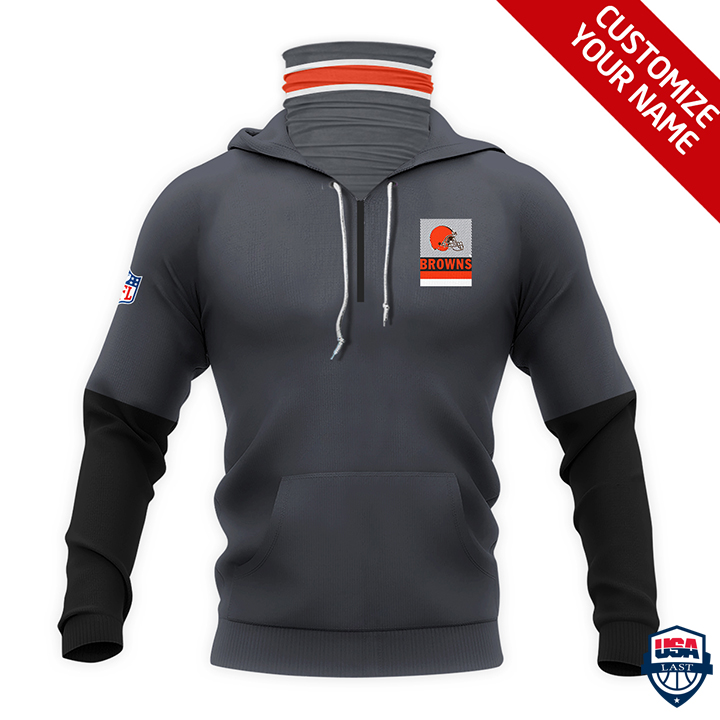 Cleveland Browns Ver 01 Personalized 3D Mask Hoodie Cleveland Browns Ver 01 Personalized 3D Mask Hoodie