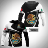 Coat Of Arms Of Mexico Custom Name 3D T Shirt And Hoodie