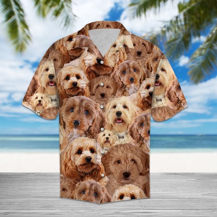 Cockapoo Hawaiian Shirt Summer Button Up Cockapoo Hawaiian Shirt Summer Button Up