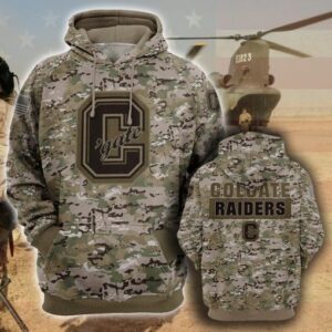 Colgate Raiders 3D Camo Veteran Hoodie
