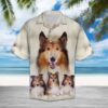 Collie Great Hawaiian Shirt Summer Button Up