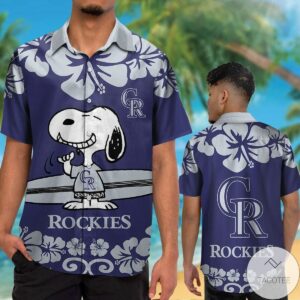 Colorado Rockies Snoopy Hawaiian Shirt
