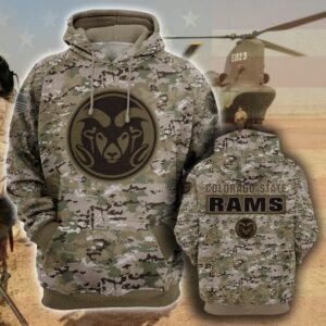 Colorado State Rams 3D Camo Veteran Hoodie