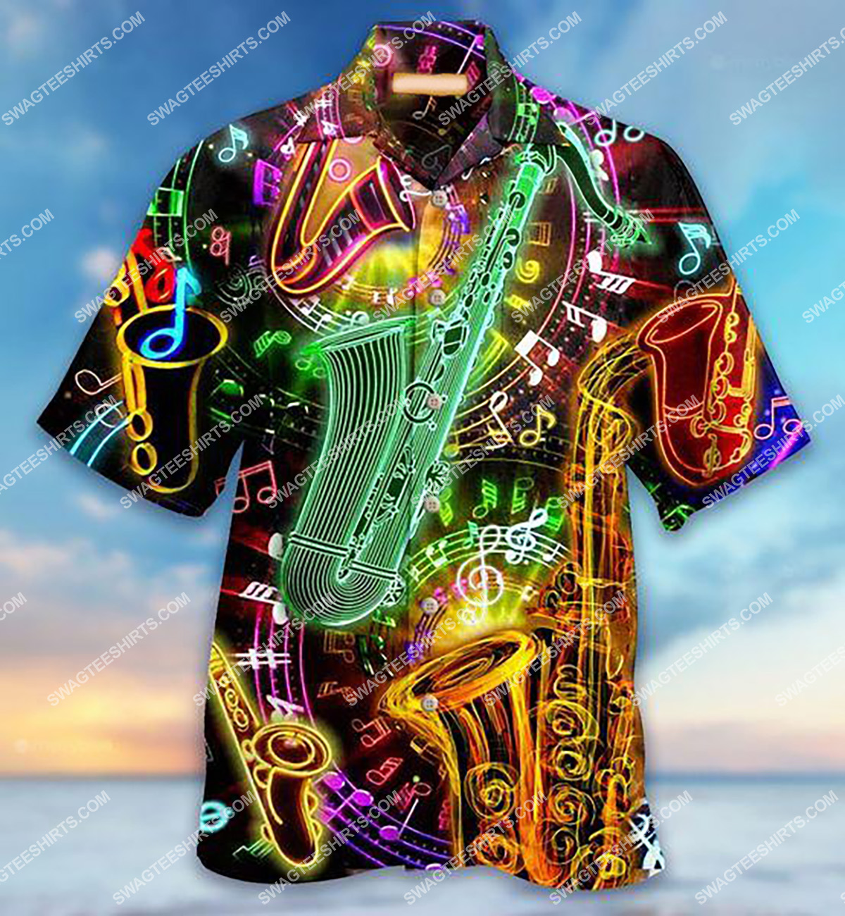 Colorful Trumpets Lover All Over Printed Hawaiian Shirt Colorful Trumpets Lover All Over Printed Hawaiian Shirt