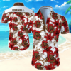 Cornell Big Red Hawaiian Shirt Summer Button Up