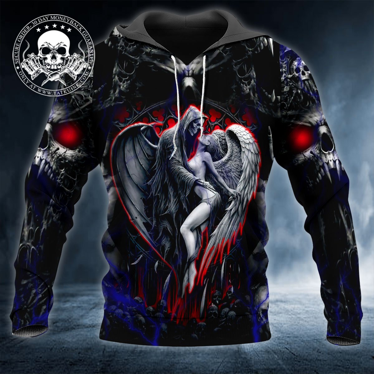 Couple Skull 3D Shirt & Hoodies Couple Skull 3D Shirt & Hoodies