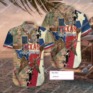 Custom Name Made In Texas A Long Long Time Ago All Over Printed Hawaiian Shirt
