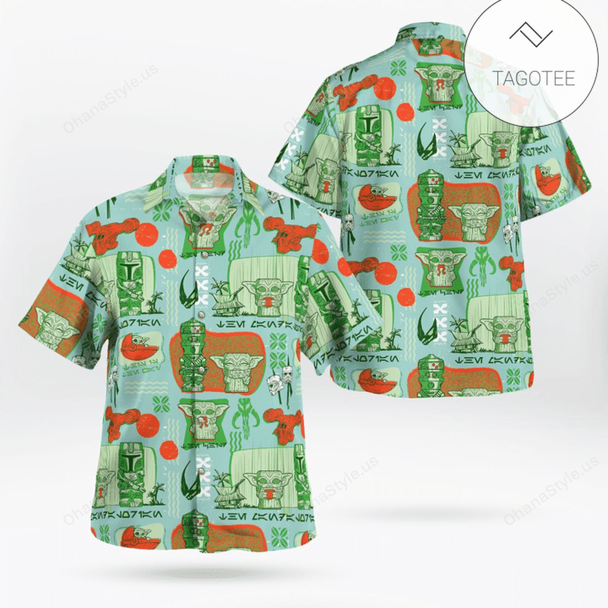 Cyan Green Star Wars Hawaiian Shirt Cyan Green Star Wars Hawaiian Shirt