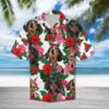 Dachshund Hibiscus Hawaiian Shirt Summer Button Up