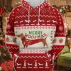 Dachshund Merry Woofmas Christmas Knitted 3D Hoodie