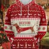 Dachshund Through The Snow Christmas Knitted 3D Hoodie