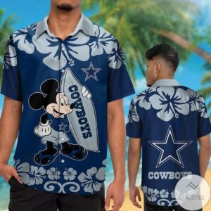 Dallas Cowboys & Mickey Mouse Hawaiian Shirt