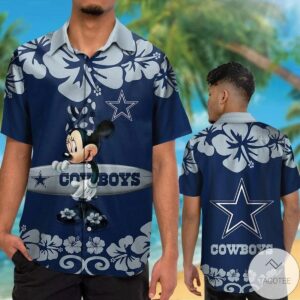 Dallas Cowboys & Minnie Mouse Hawaiian Shirt