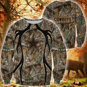 Dallas Cowboys Nfl Camo 3D Shirt