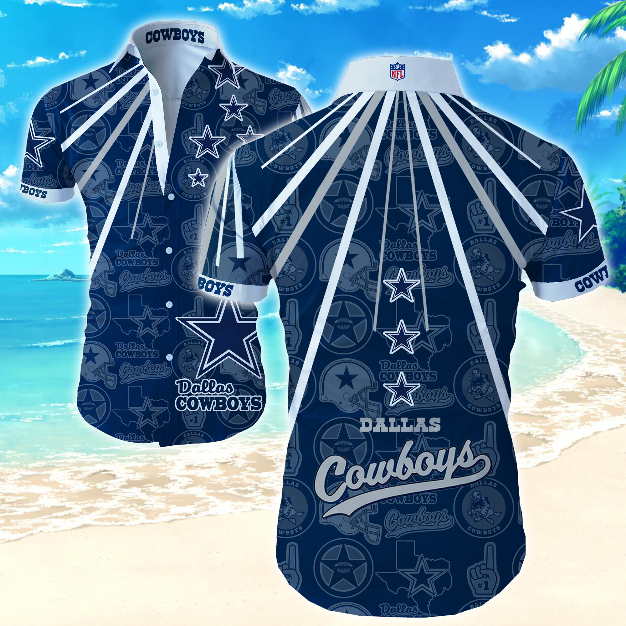 Dallas Cowboys Nfl Funny Hawaiian Shirt Summer Button Up Dallas Cowboys Nfl Funny Hawaiian Shirt Summer Button Up
