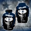 Dallas Cowboys Nfl Punisher Skull 3D Hoodie