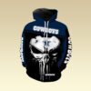 Dallas Cowboys Punisher Punisher Skull 3D Hoodie