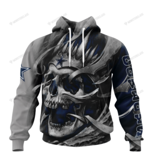 Dallas Cowboys Skull Personalized Custom 3D Hoodie