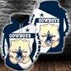 Dallas Cowboys Togepi Pokemon 3D Hoodie