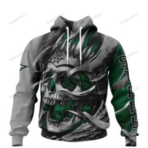 Dallas Stars Skull Personalized Custom 3D Hoodie
