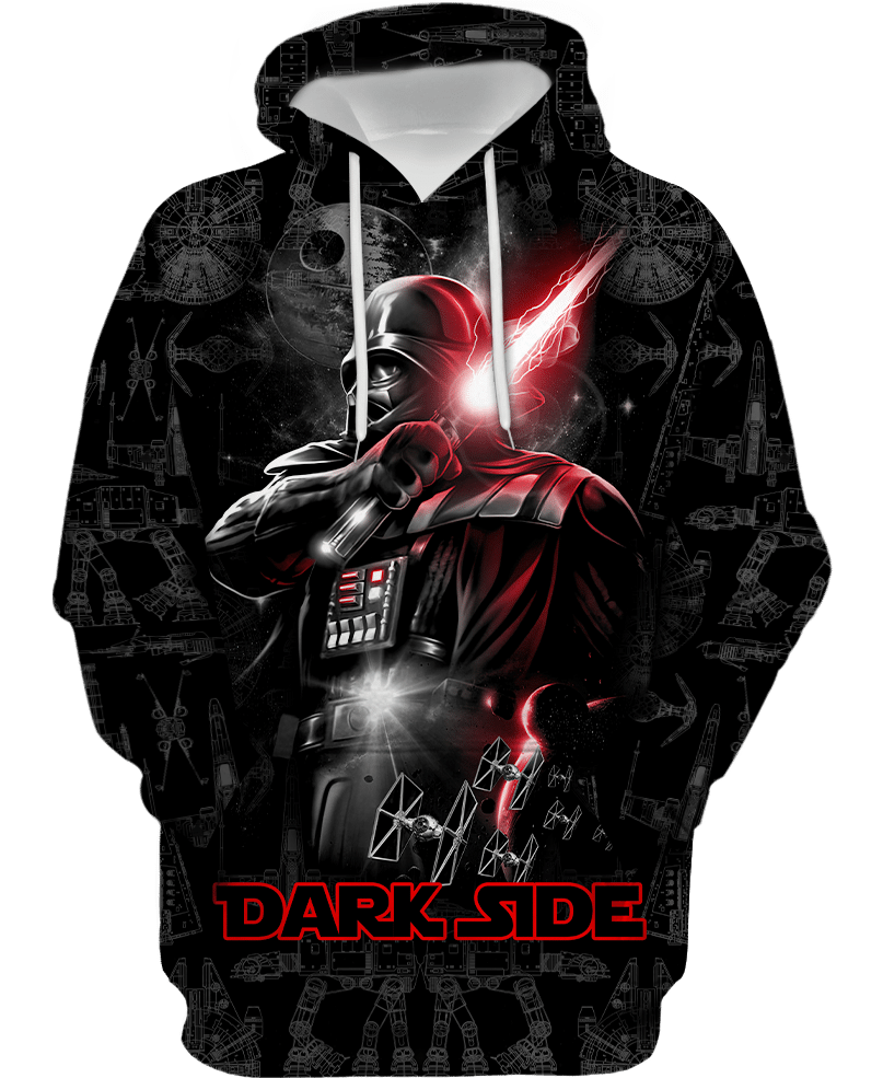 Dark Side Darth Vader 3D Over Printed Hoodie And Shirt Dark Side Darth Vader 3D Over Printed Hoodie And Shirt