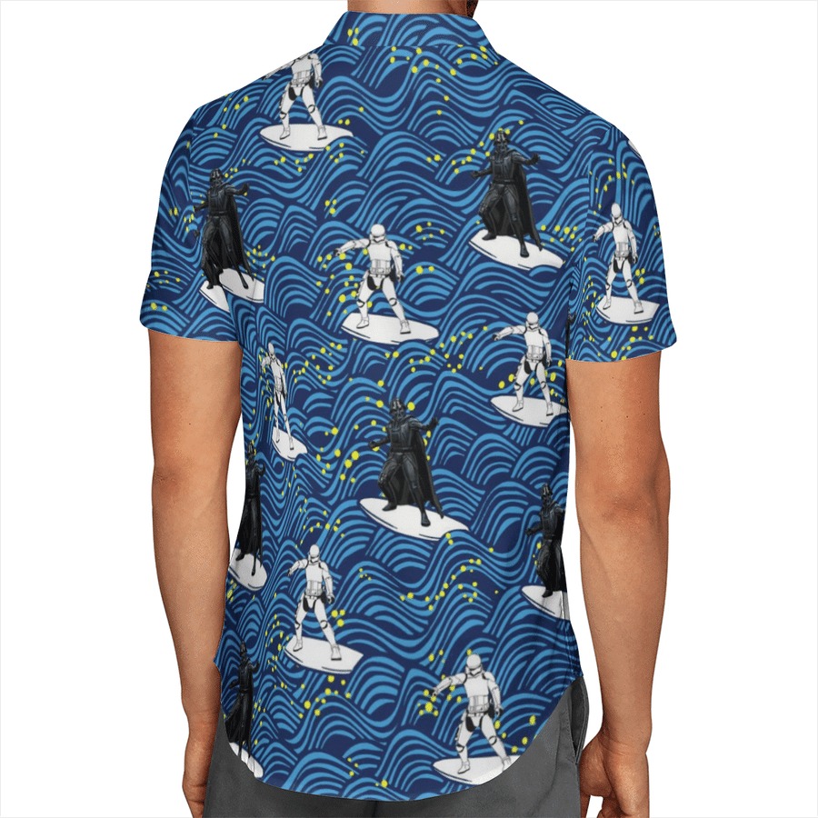 Darth Vader And Stormtrooper Surfing Star Wars Hawaiian Shirt Darth Vader And Stormtrooper Surfing Star Wars Hawaiian Shirt