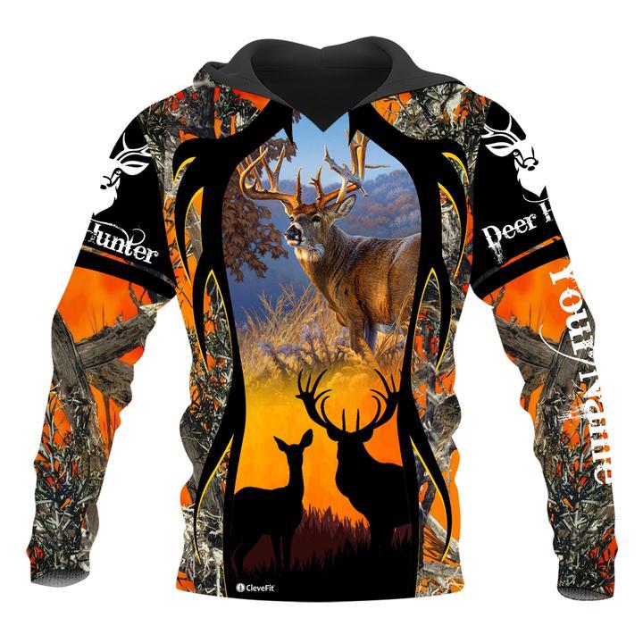 Dear Hunter Orange Camo Custom Personalized 3D Hoodie Dear Hunter Orange Camo Custom Personalized 3D Hoodie