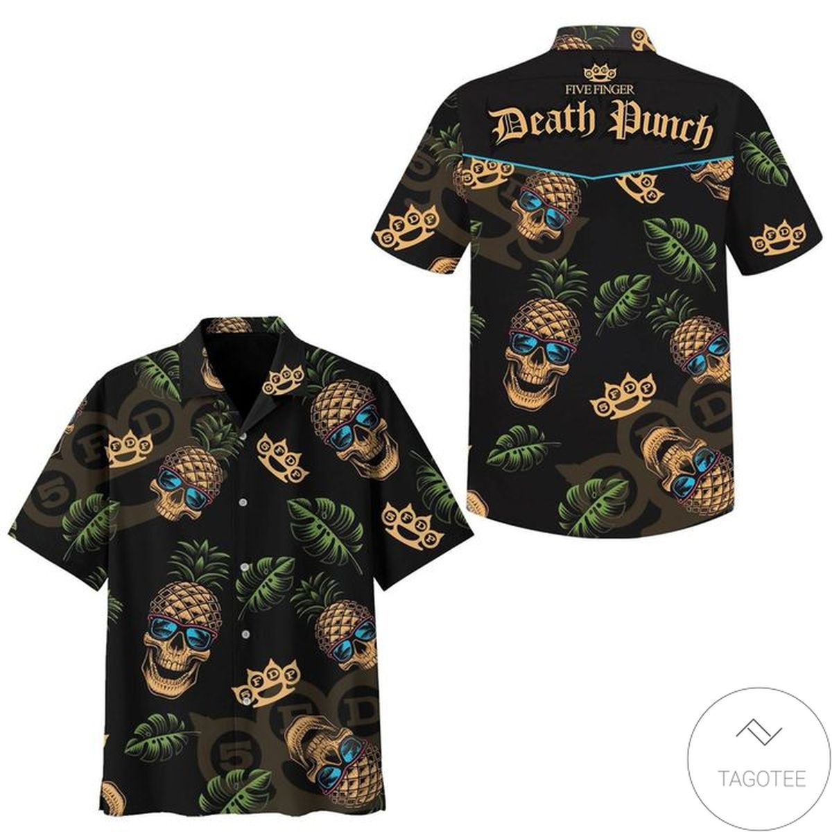 Death Punch Skull Pineapple Hawaiian Shirt Death Punch Skull Pineapple Hawaiian Shirt
