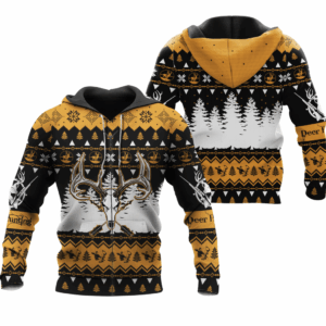 Deer Hunting Christmas 3D All Over Print Shirt