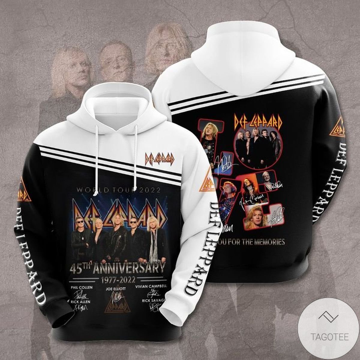 Def Leppard 45Th Anniversary 3D Hoodie Def Leppard 45Th Anniversary 3D Hoodie