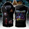 Def Leppard Rock Band Sleeveless Vest Zip Hoodie