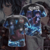 Demo Slayer Giyu And Sinobu 3D Hoodie And Shirt